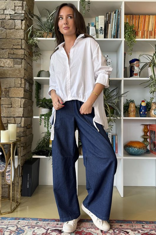 Billie Tapered Wide Leg Dark